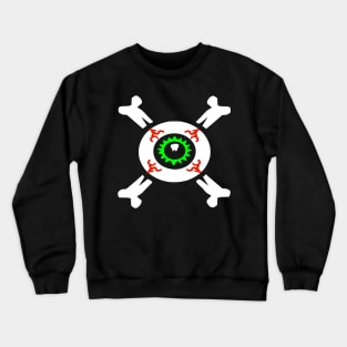 Eye-ball and Cross-bones Crewneck Sweatshirt